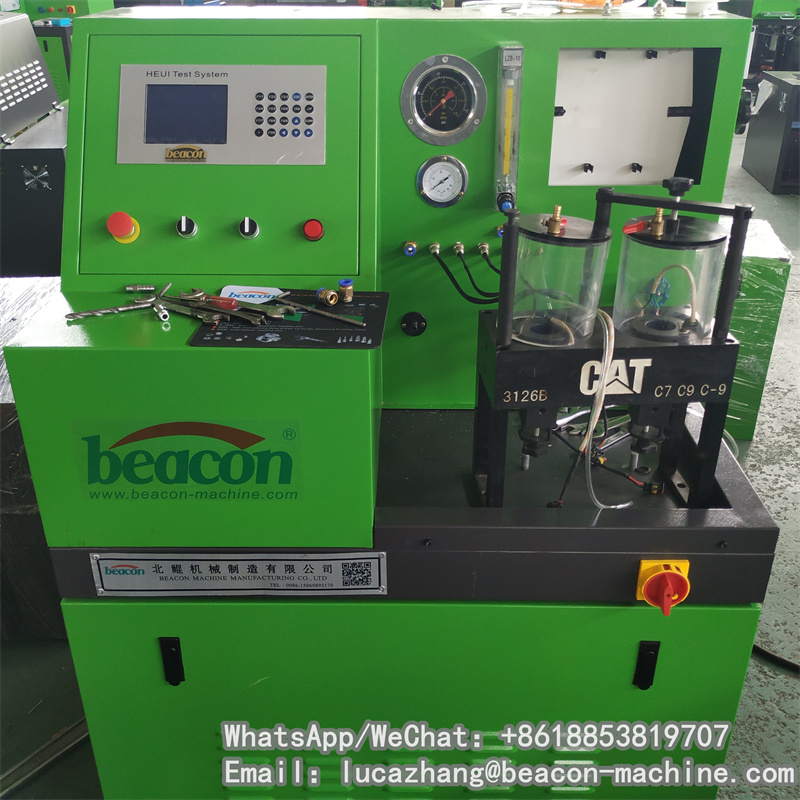 Herramientas para inyectores de riel común C7 y C9 de Beacon Machine Banco de pruebas de calibración de inyectores de motor Cat HEUI-A 3126