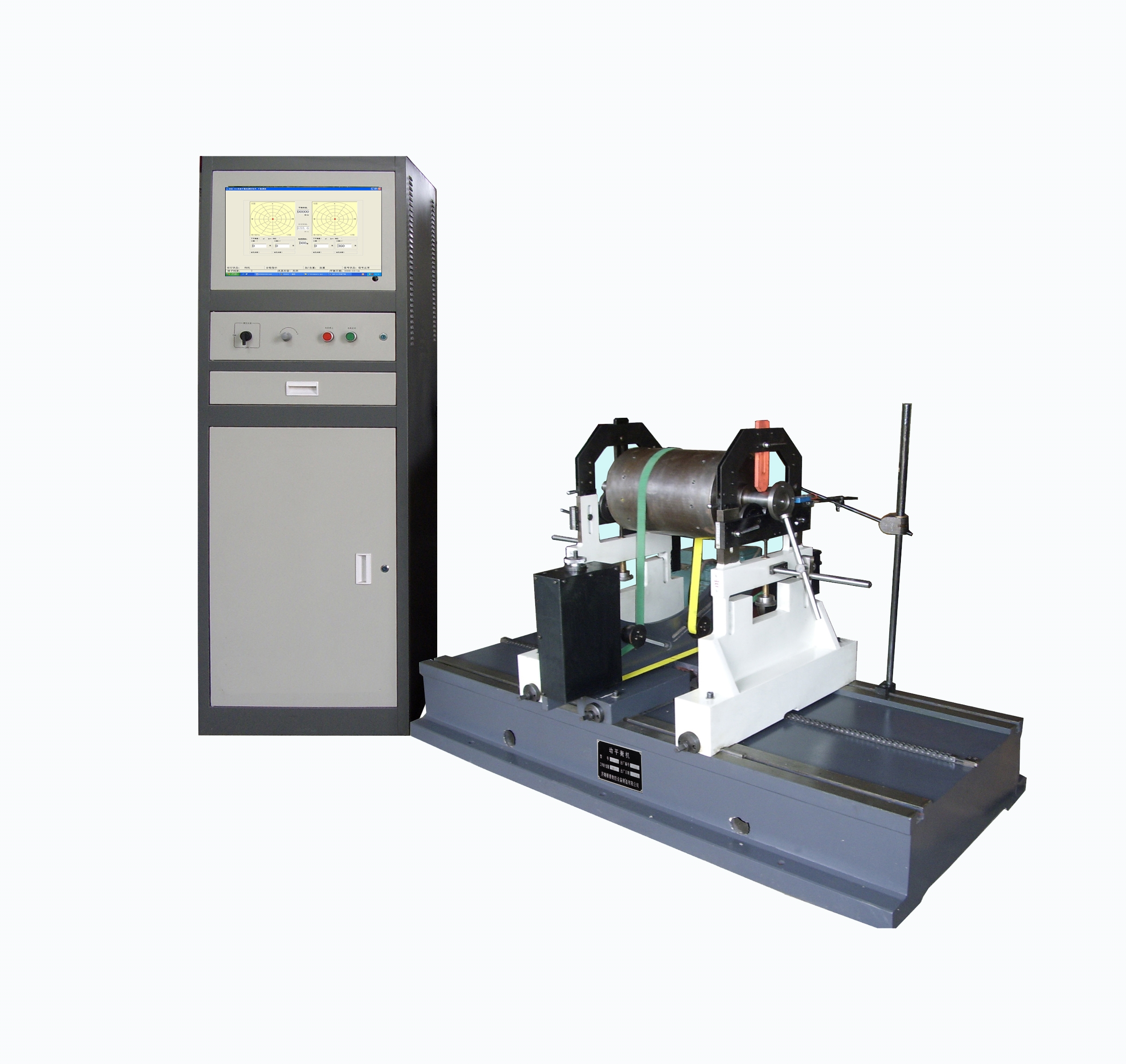 Equilibradora dinámica con transmisión por correa YYQ-300A para la industria abrasiva Equilibradora de muelas abrasivas