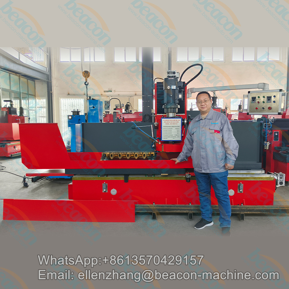 Máquina de rectificado de culatas y bloques de cilindros GS-9740*1500 | Equipos de reparación de motores de alta velocidad