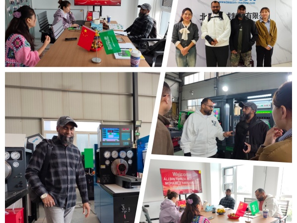 Cliente saudí visita Beacon Machine