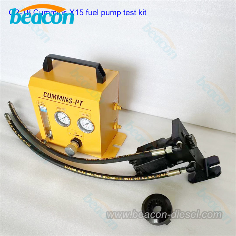 Kit de Prueba de Presión y Flujo para Bomba de Transferencia Cummins X15 – Adaptador Universal para Banco de Pruebas