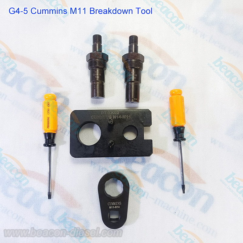Kit de Herramientas G4-5 para Desmontaje de Inyectores Cummins M11 y N14