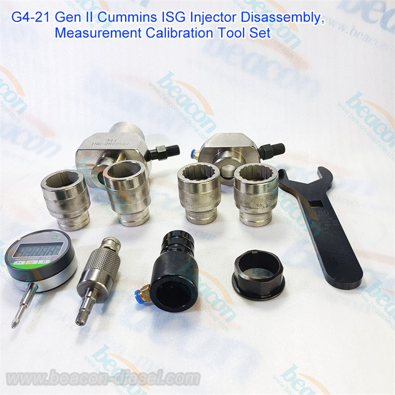 Kit de Herramientas G4-21 Gen II para Desmontaje y Calibración de Inyectores Cummins ISG 13L