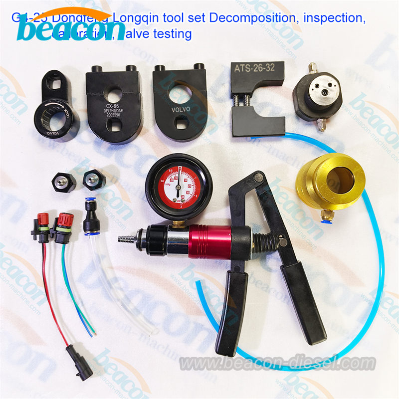 Kit de Herramientas G4-25 para Reparación de Inyectores Dongfeng Longqing Desmontaje y Prueba