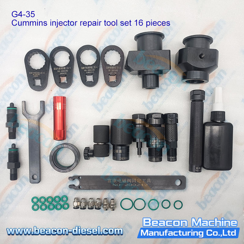 Juego de Herramientas de Reparación de Inyectores Cummins G4-35 16 Piezas para 4307475