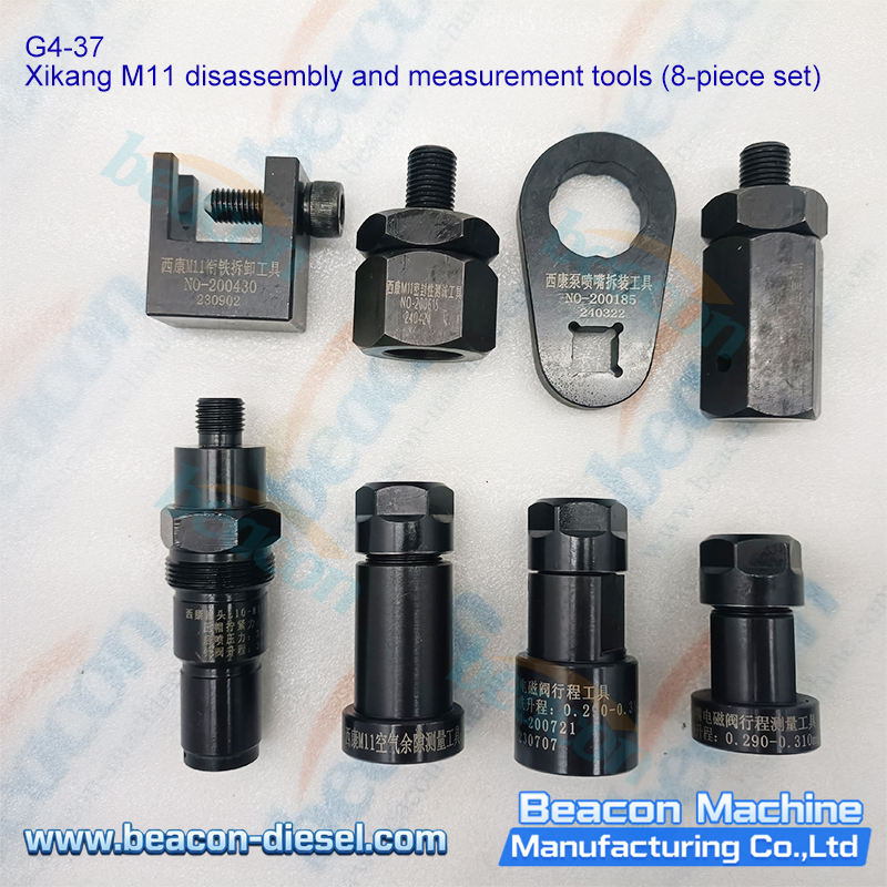 Kit de Herramientas de Desmontaje y Medición G4-37 para Inyectores Cummins M11 (8 Piezas)