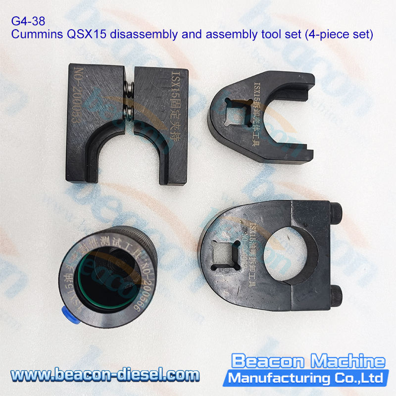 Juego de Herramientas G4-38 para Desmontaje y Montaje de Inyectores Cummins QSX15 QSK60 (4 Piezas)