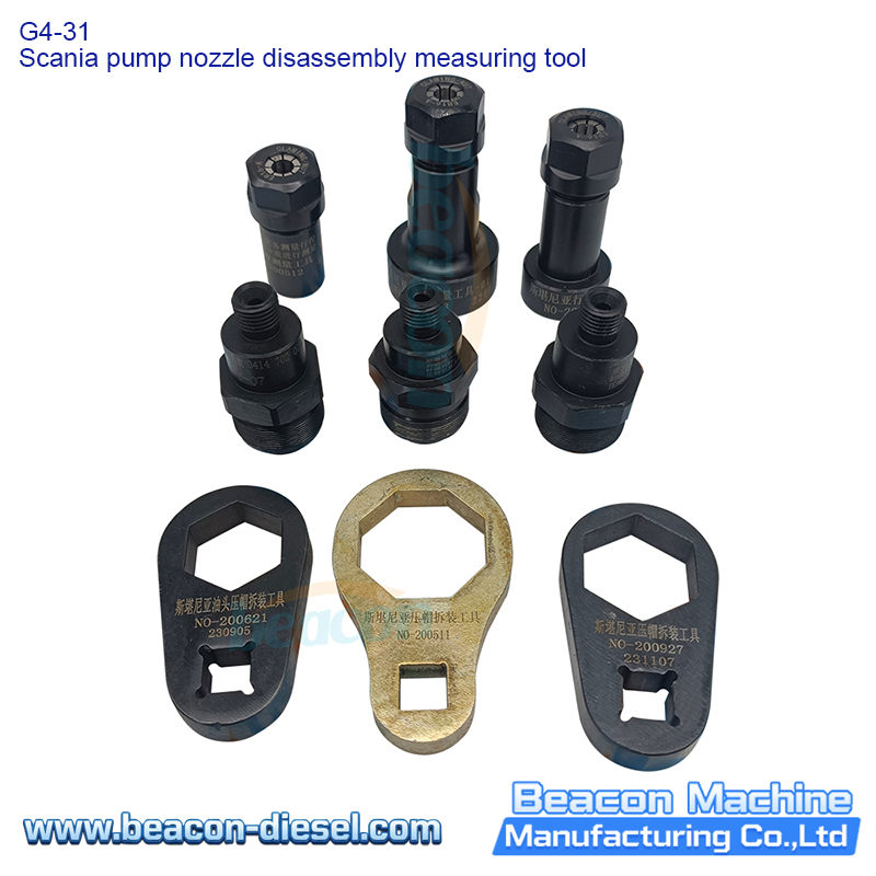 Herramienta de medición y desmontaje de inyectores Scania G4-31