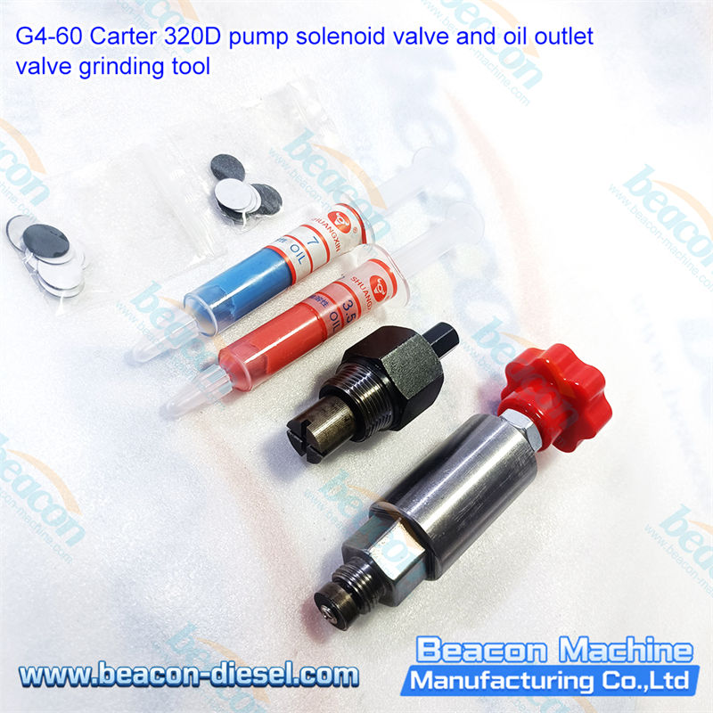 G4-60 Herramienta de Rectificado de Válvula Solenoide y Válvula de Salida de Aceite de Bomba CAT 320D