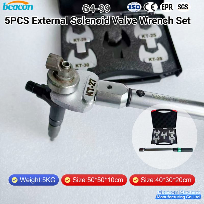 G4-99 Juego de 5 Llaves para Válvula Solenoide Externa