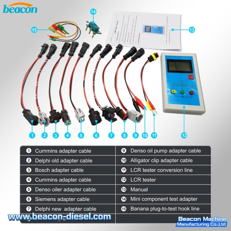 LCR01 Injector Inductance Capacitance Resistance Tester - Diesel Injector Diagnostic Tool