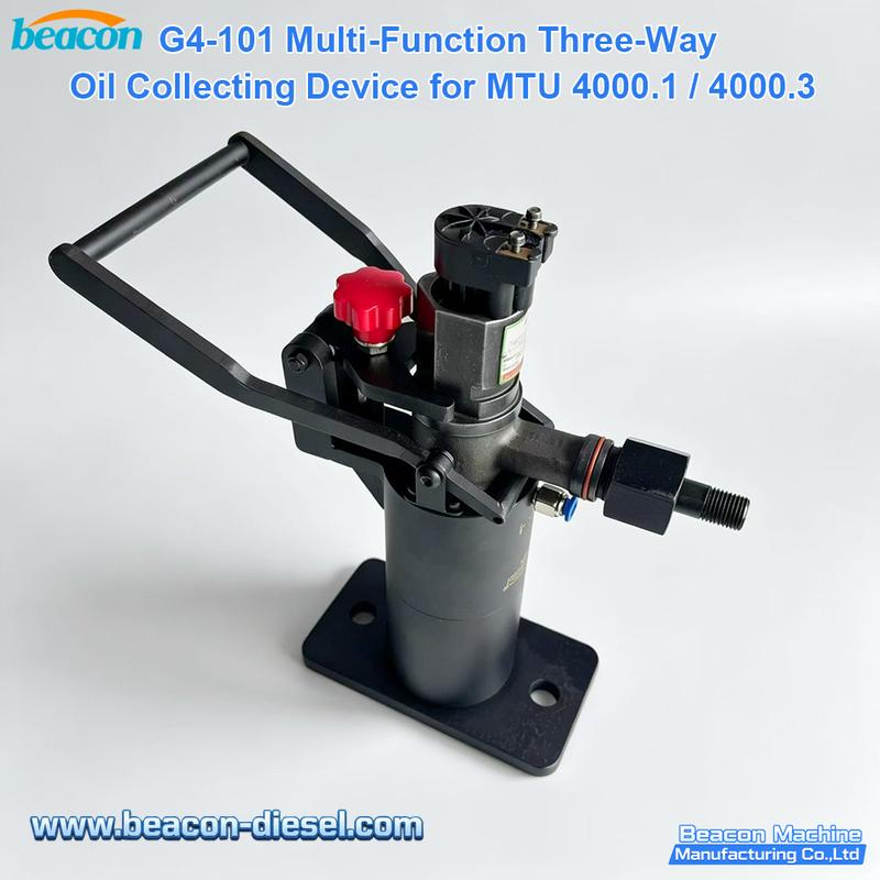 G4-101 Dispositivo de Recolección de Aceite de 3 Vías MTU 4000.3/4000.1 - Herramienta profesional para taller diesel