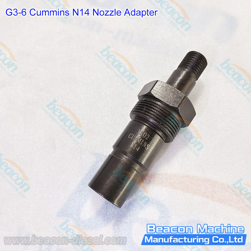 G3-6 Adaptador de Boquilla Cummins N14 - vista lateral del cuerpo del adaptador para instalación y extracción de boquilla de inyector Cummins N14