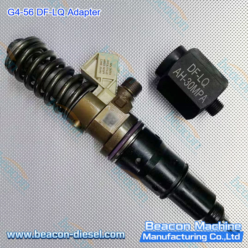 G4-56 Adaptador DF-LQ - vista de perfil del adaptador diseñado para pruebas y calibración de bombas e inyectores de inyección de combustible series DF-LQ