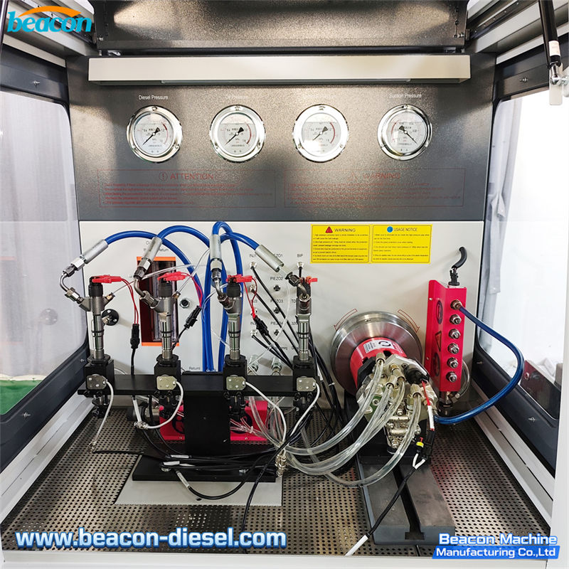 CR1029 Banco de Pruebas Common Rail - prueba simultánea de 4 inyectores common rail con soporte multi-inyector para operación eficiente del taller