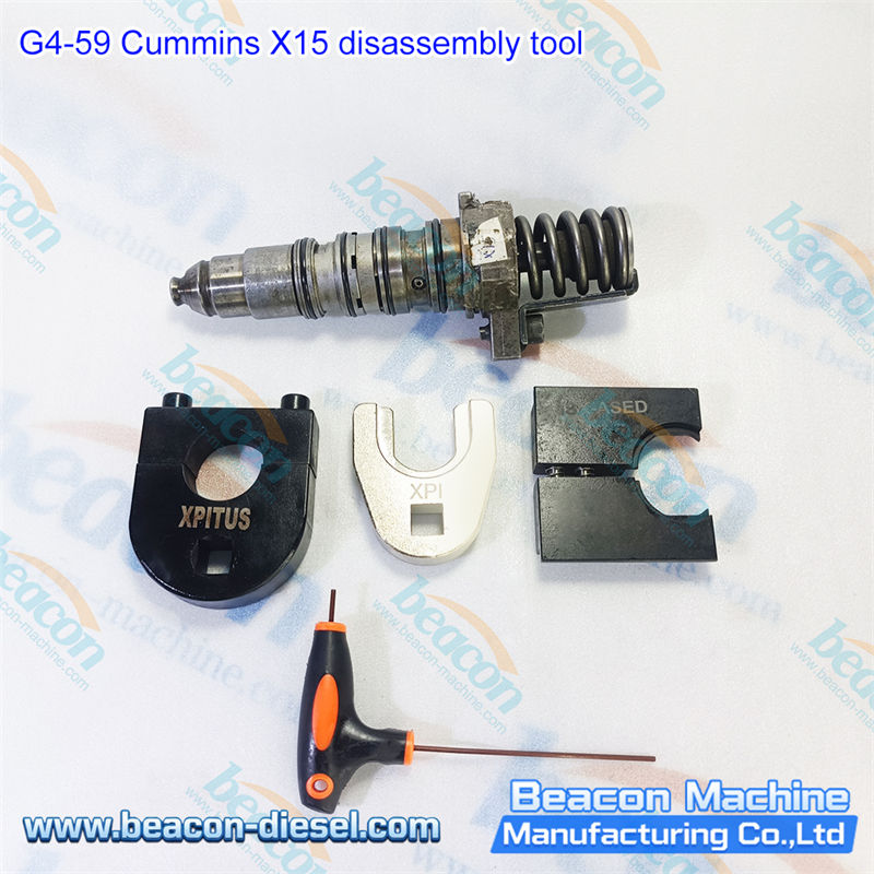 G4-59 Herramienta de Desmontaje Cummins X15 - vista detallada mostrando los componentes y diseño de la herramienta