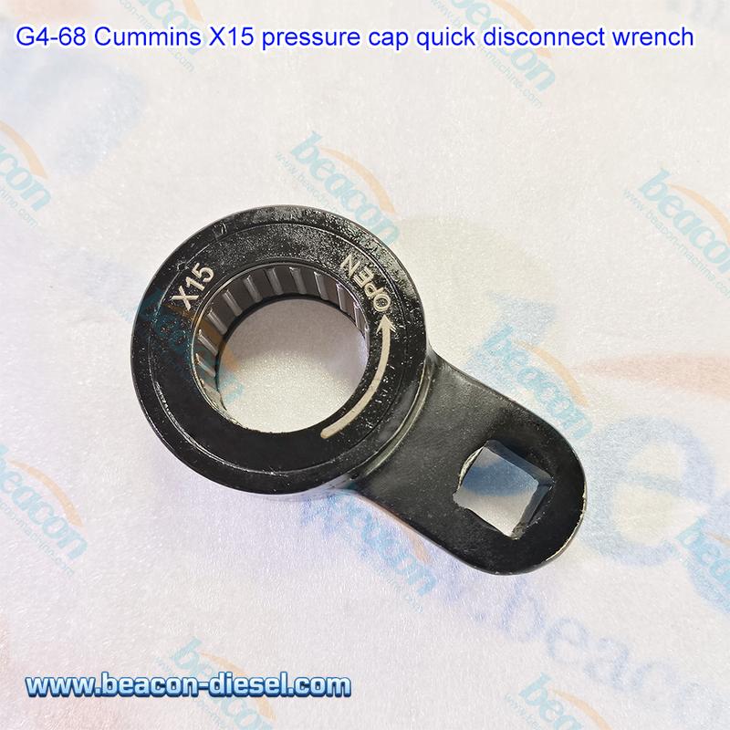 G4-68 Llave para tapa de presión Cummins X15 - Vista de aplicación