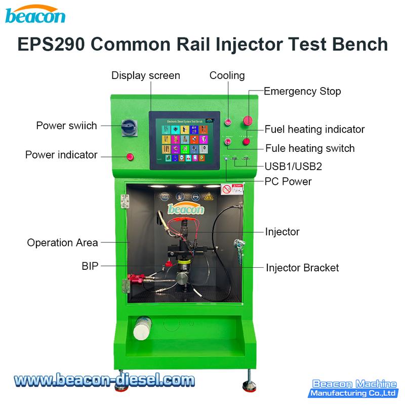 EPS290 Banco de Pruebas de Inyectores Common Rail - Panel de Control