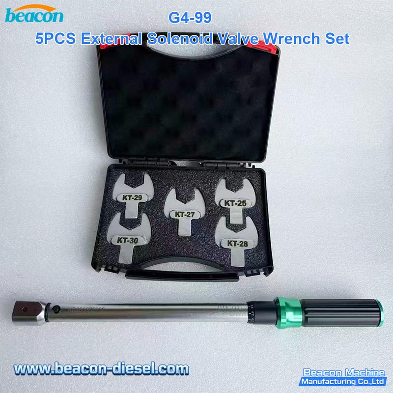 G4-99 G4-99 Juego de 5 Llaves para Válvula Solenoide Externa - Herramienta Servicio Inyectores Diésel Bosch Denso Delphi Siemens