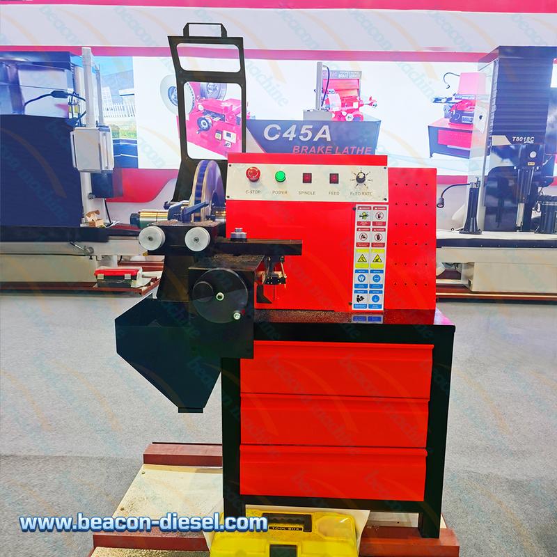Torno de discos de freno C45A - vista frontal