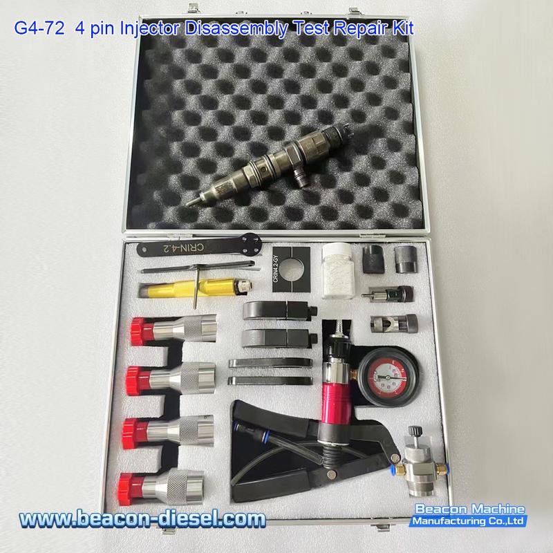 G4-72 Kit de Herramientas para Inyectores Bosch 4 Pines — Vista del Conjunto Completo