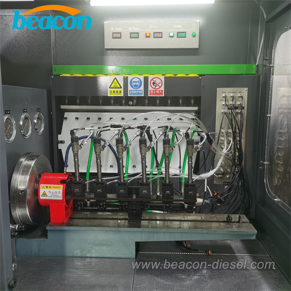 Probando simultáneamente 6 inyectores common rail