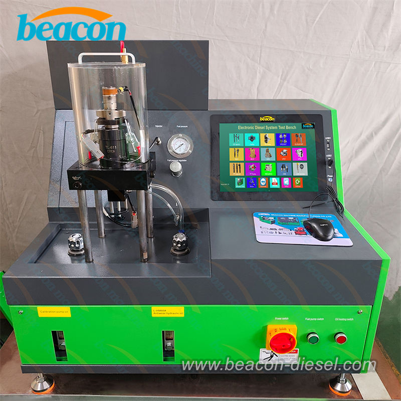 Banco de pruebas HEUI-F de Beacon Machine con sistema de doble aceite para inyectores CAT y Ford