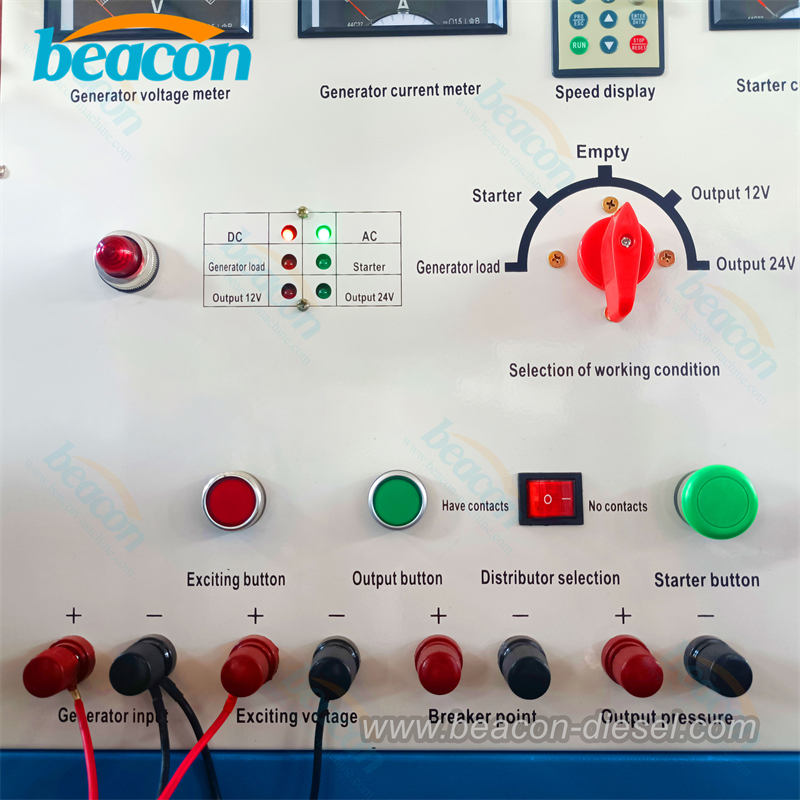 Detalles del banco de pruebas de arranque y alternador eléctrico BCQZ-2B