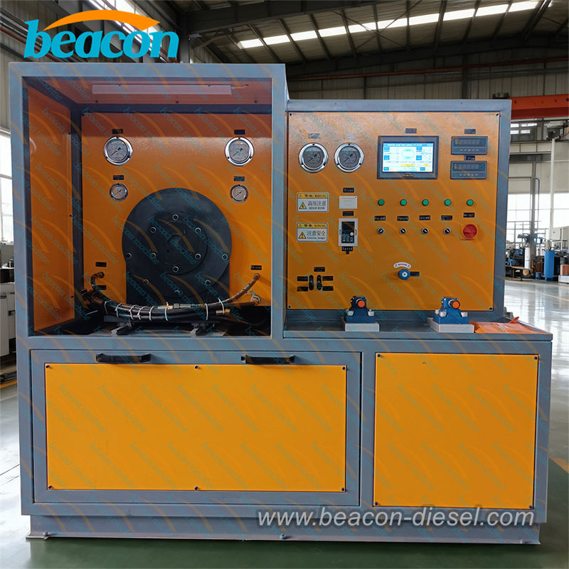 Vista frontal del banco de pruebas hidráulico HP-A 55KW