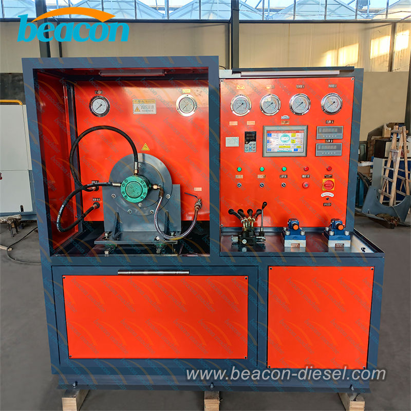 Vista frontal del banco de pruebas hidráulico HP-A 55KW