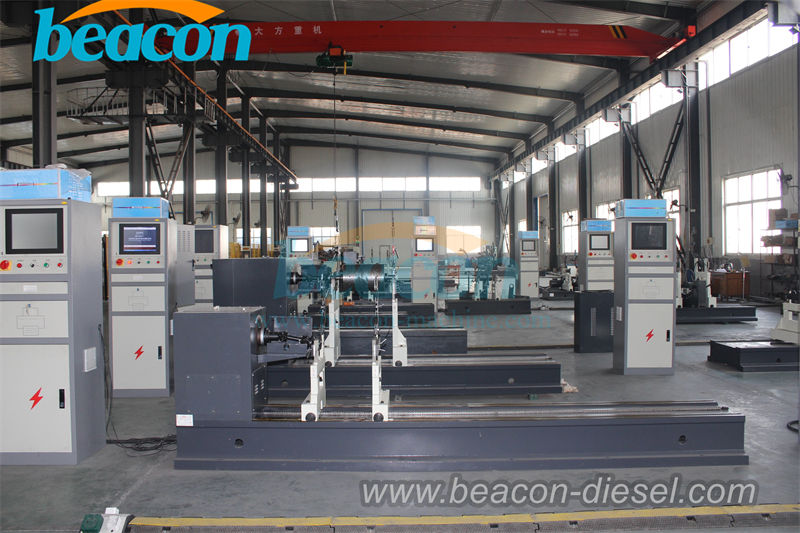 Vista frontal de la equilibradora dinámica YYW-200S