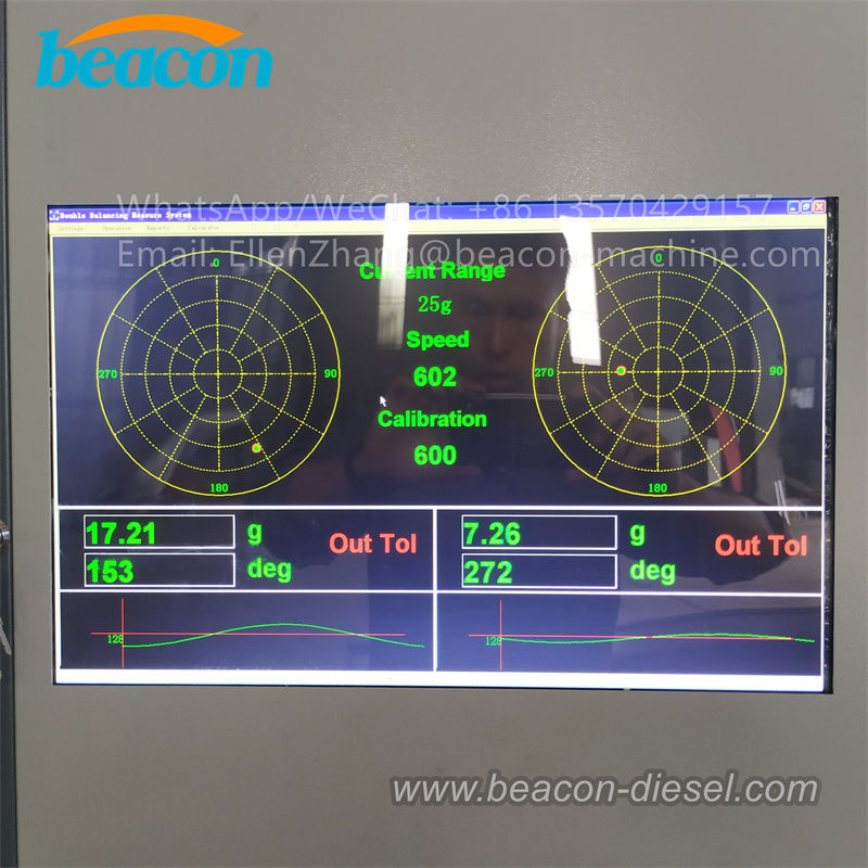 Pantalla de control LCD de la equilibradora