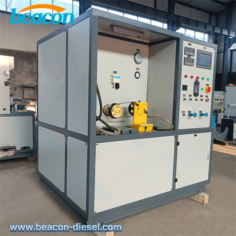 Vista frontal derecha del banco de pruebas de la bomba de dirección asistida hidráulica BP-A1