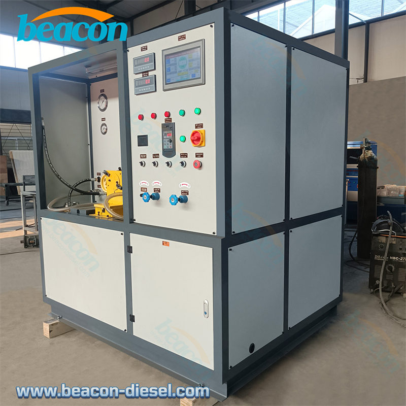 Vista frontal izquierda del banco de pruebas de la bomba de dirección asistida hidráulica BP-A1