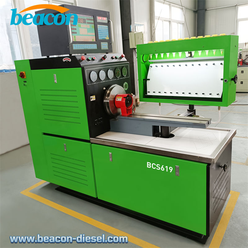 Vista frontal del banco de pruebas diésel BCS619