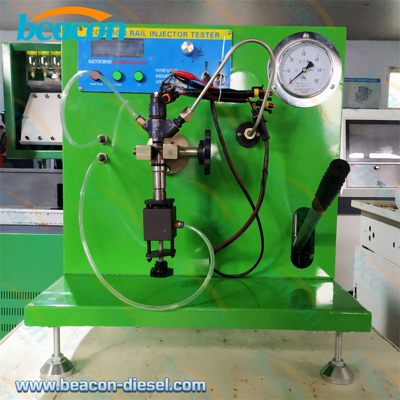 Vista frontal del comprobador de inyectores common rail CR800S