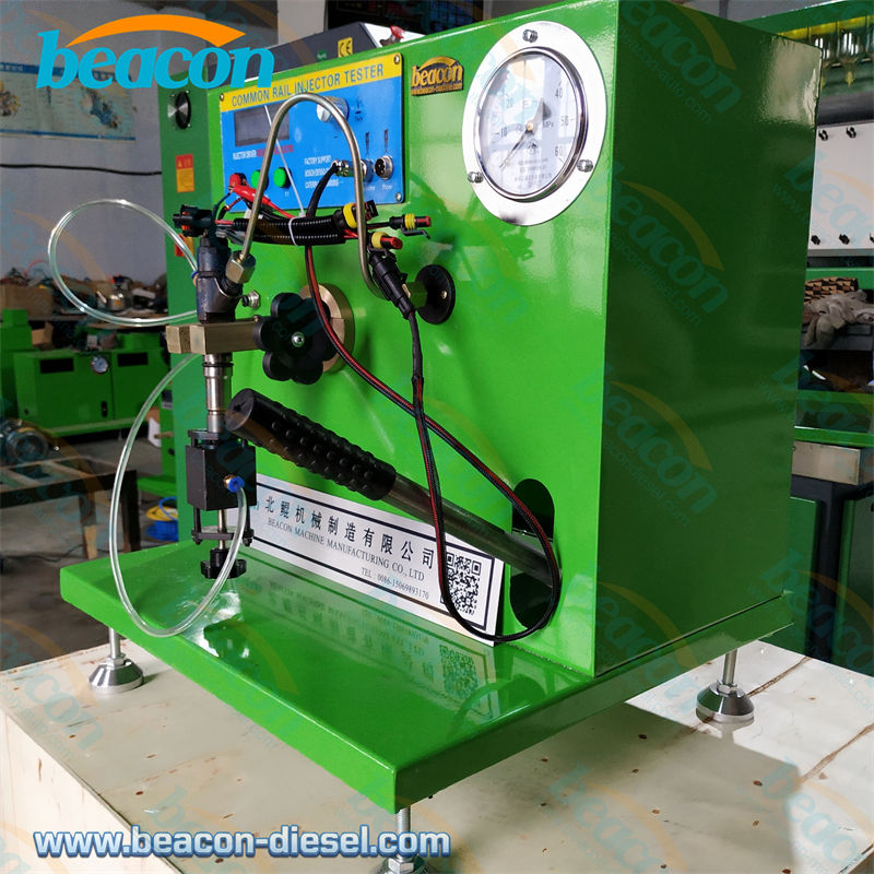 Vista frontal del comprobador de inyectores common rail CR800S