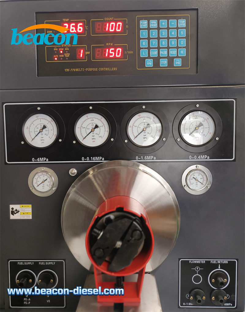 Panel de control digital y botones de operación