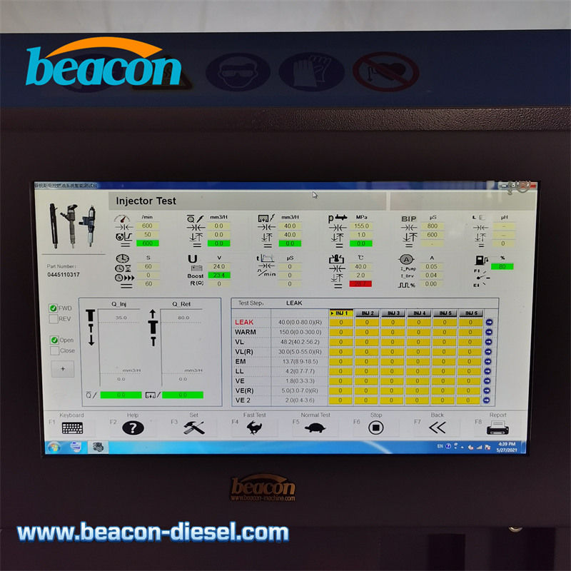 Pantalla táctil con interfaz de software de control en español