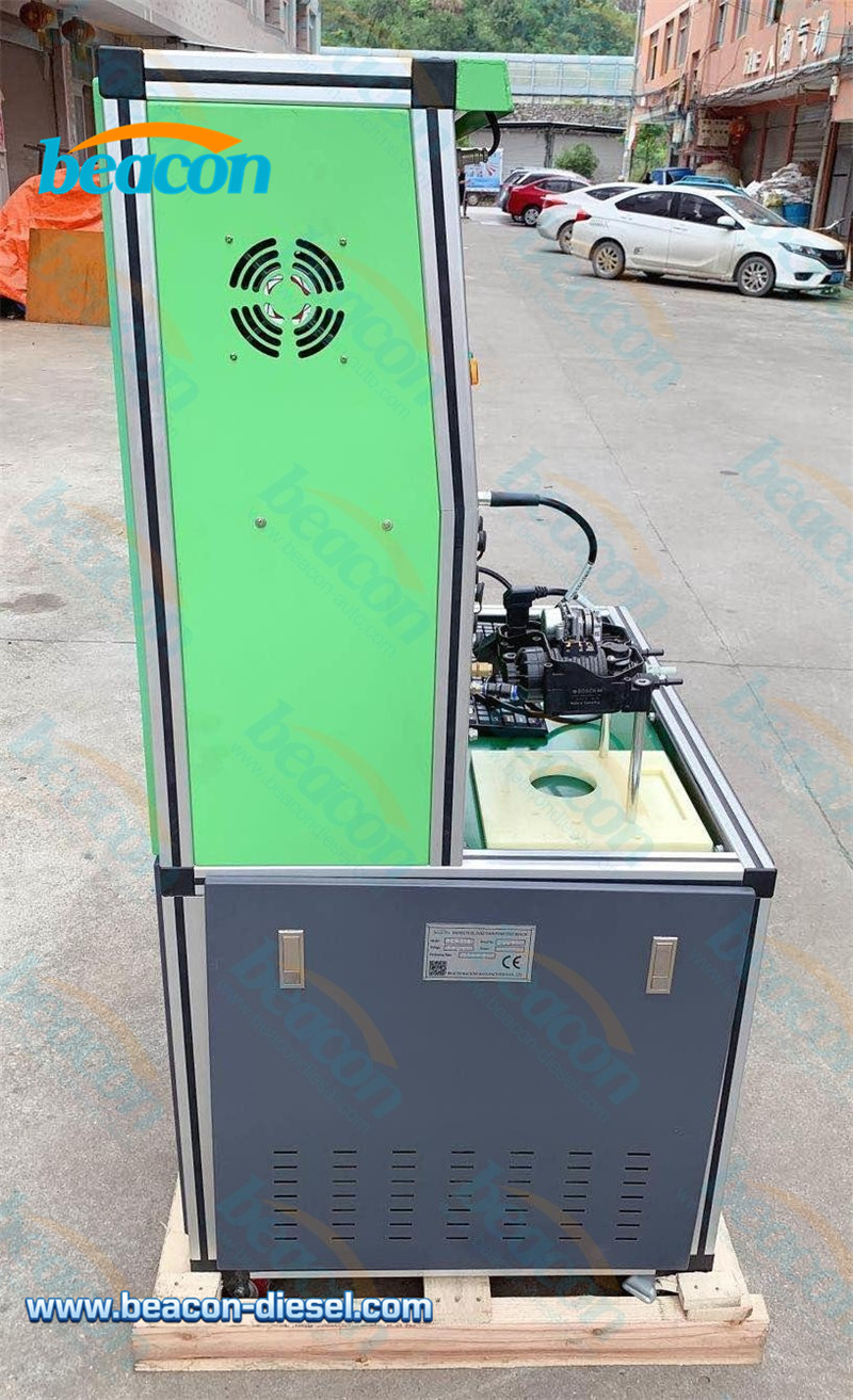 Panel lateral verde del equipo de diagnóstico SCR