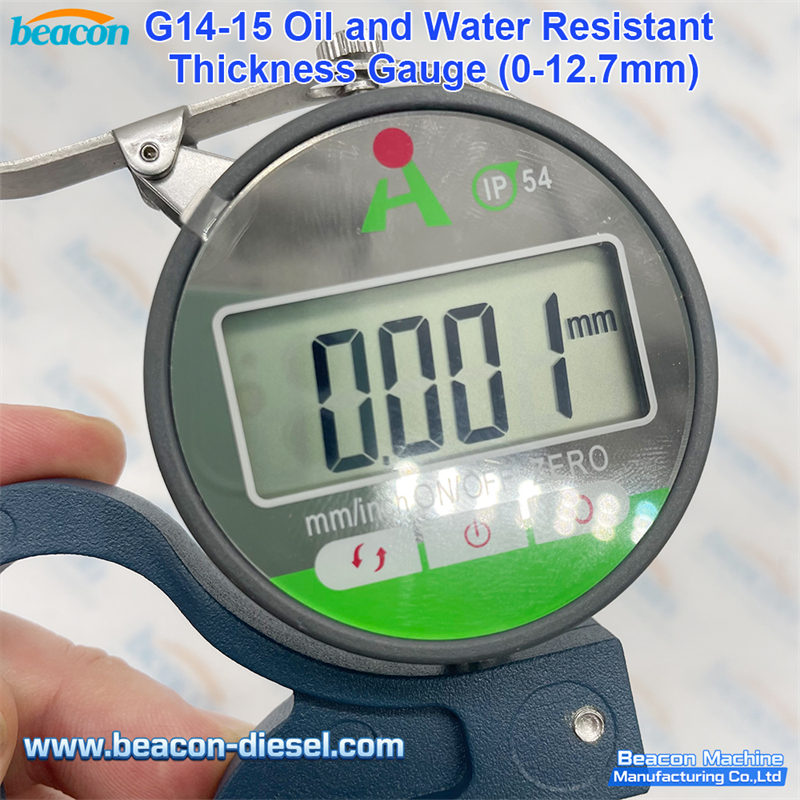 Medidor espesor digital para medir arandelas de ajuste de inyectores diesel