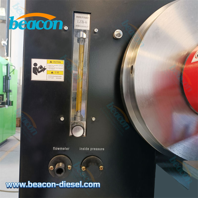 Стеклянный ротаметр (расходомер) и ручки управления для измерения расхода и обратного слива масла насоса VE