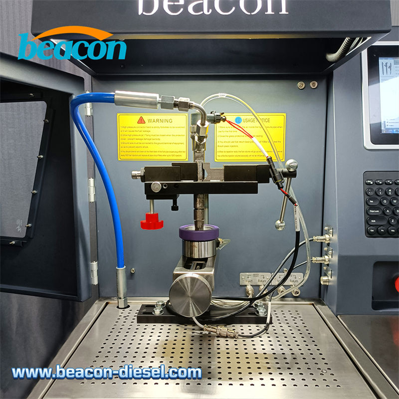 Cámara de pruebas iluminada con protección de seguridad