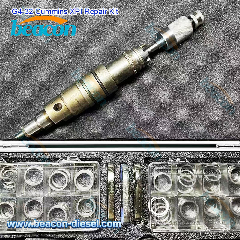 Indicador de cuadrante digital y soporte para medir la carrera del inyector