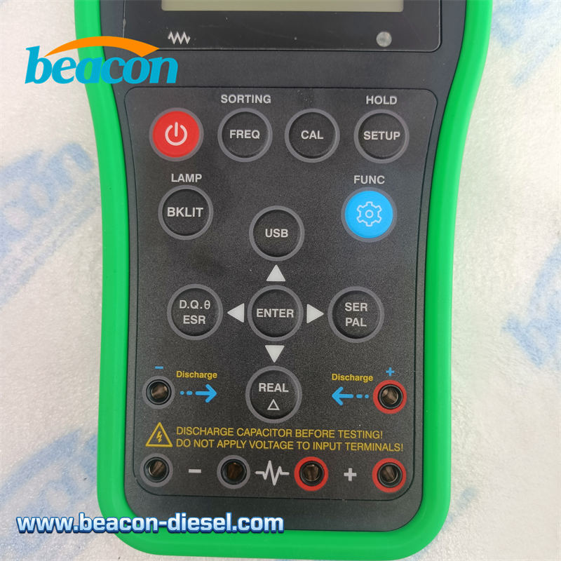 Detalles del Panel de Control del Probador HW-LCR06