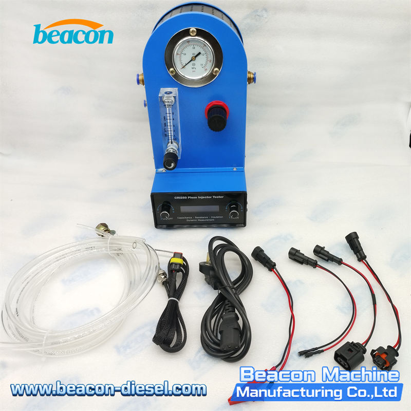 Probador CRI250 con cables y accesorios