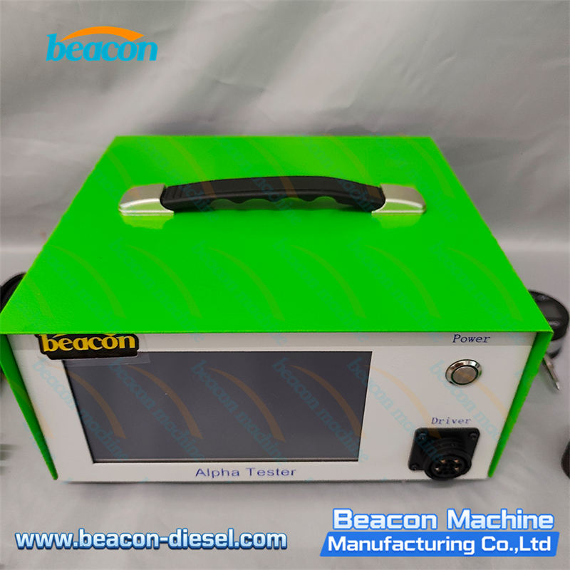 Interfaz frontal y pantalla táctil del probador CRI350