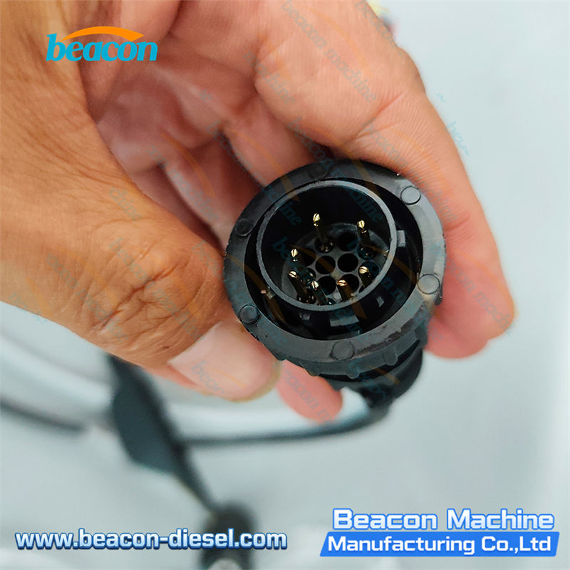 Detalle del conector del cable del inyector piezoeléctrico para Bosch y Denso