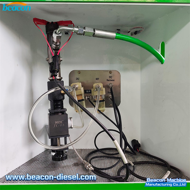 Área de trabajo probando inyector